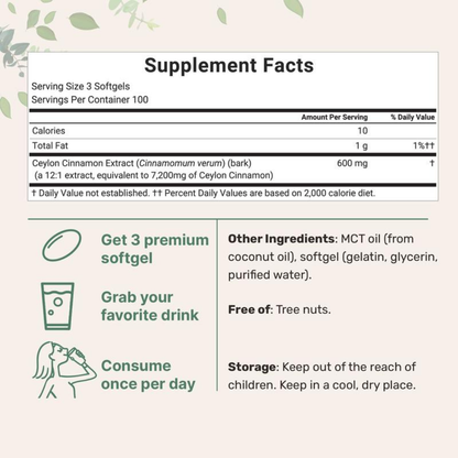 PUREBITE™ Ceylon Cinnamon Softgels